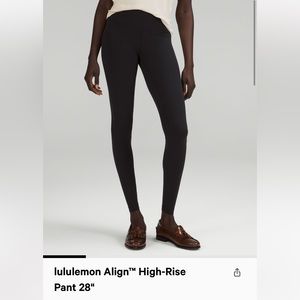lululemon Align High-Rise Leggings 28” black